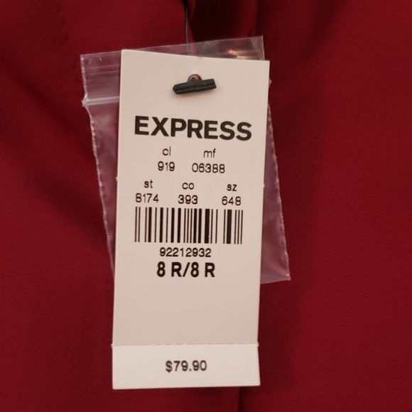 NWT Express Burgundy dress pant - Picture 2 of 8